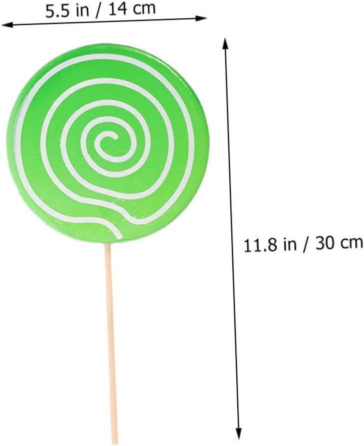 Cabilock 4pcs Large Realistic Lollipop Photo Props For Party Decor Cosplay Photography Red Green Blue Yellow - Image 2